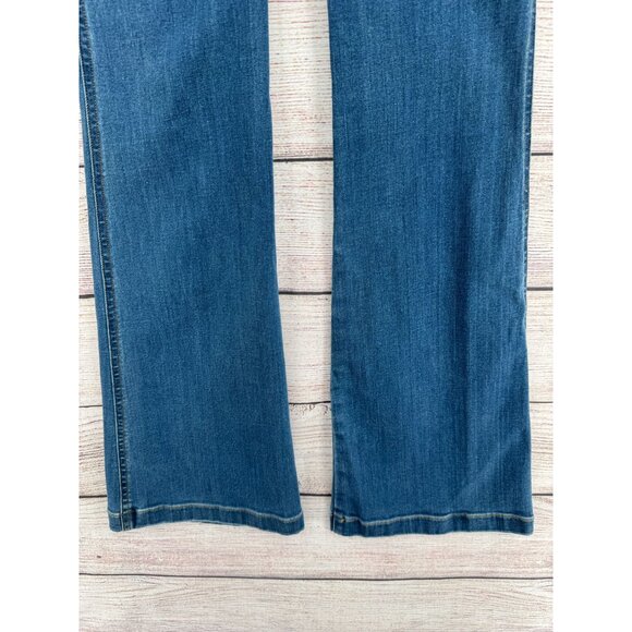 SPANX Shape EveryWear Flare Jeans Women's Size Small Blue Medium Wash Denim - Picture 7 of 13